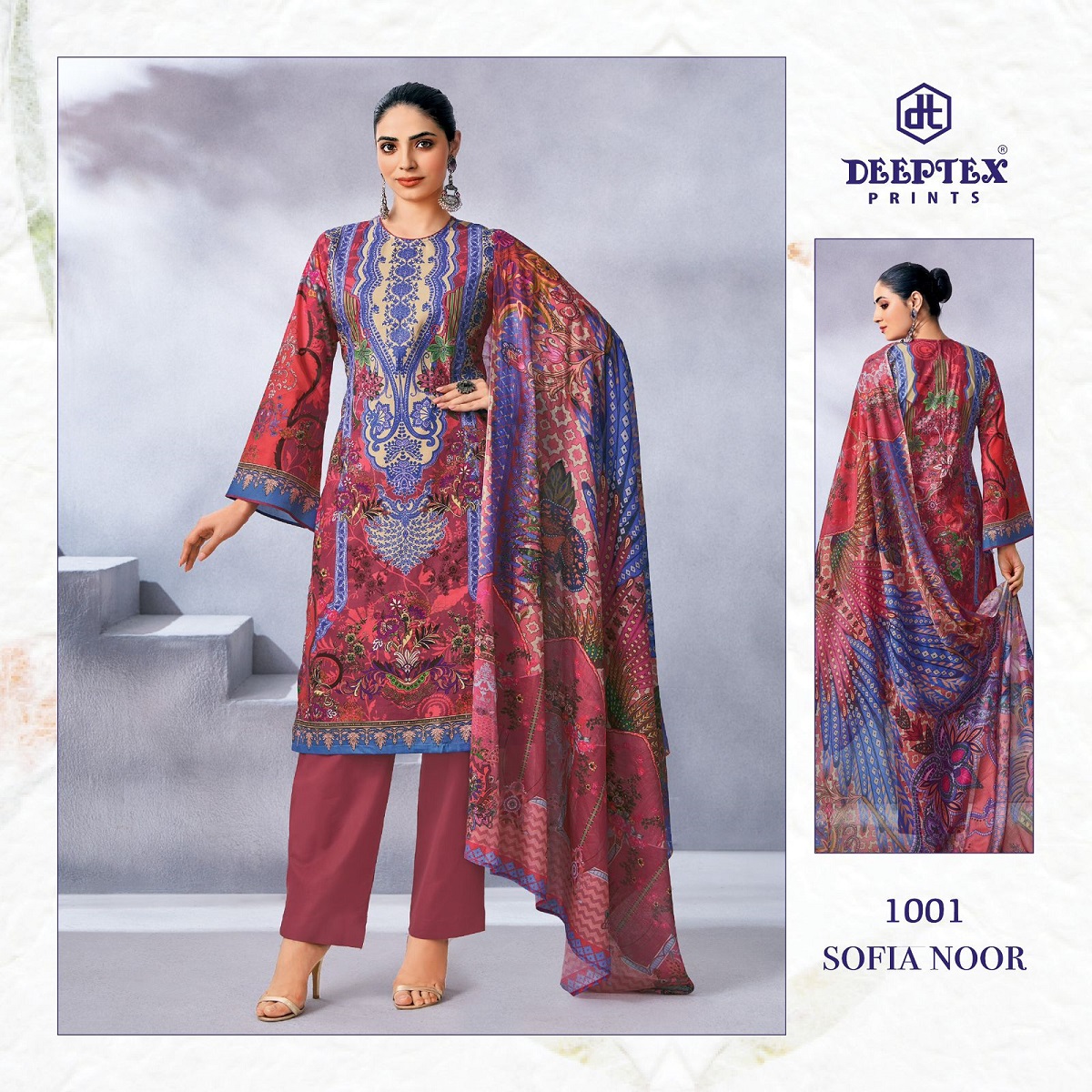 MNF » Deeptex Sofiya Noor – Readymade Karachi Kurti Pant With Dupatta